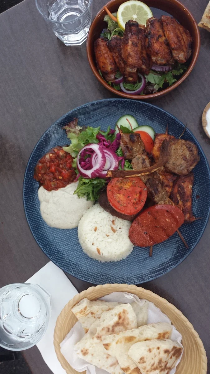 Mixed Grill and Chicken Wings