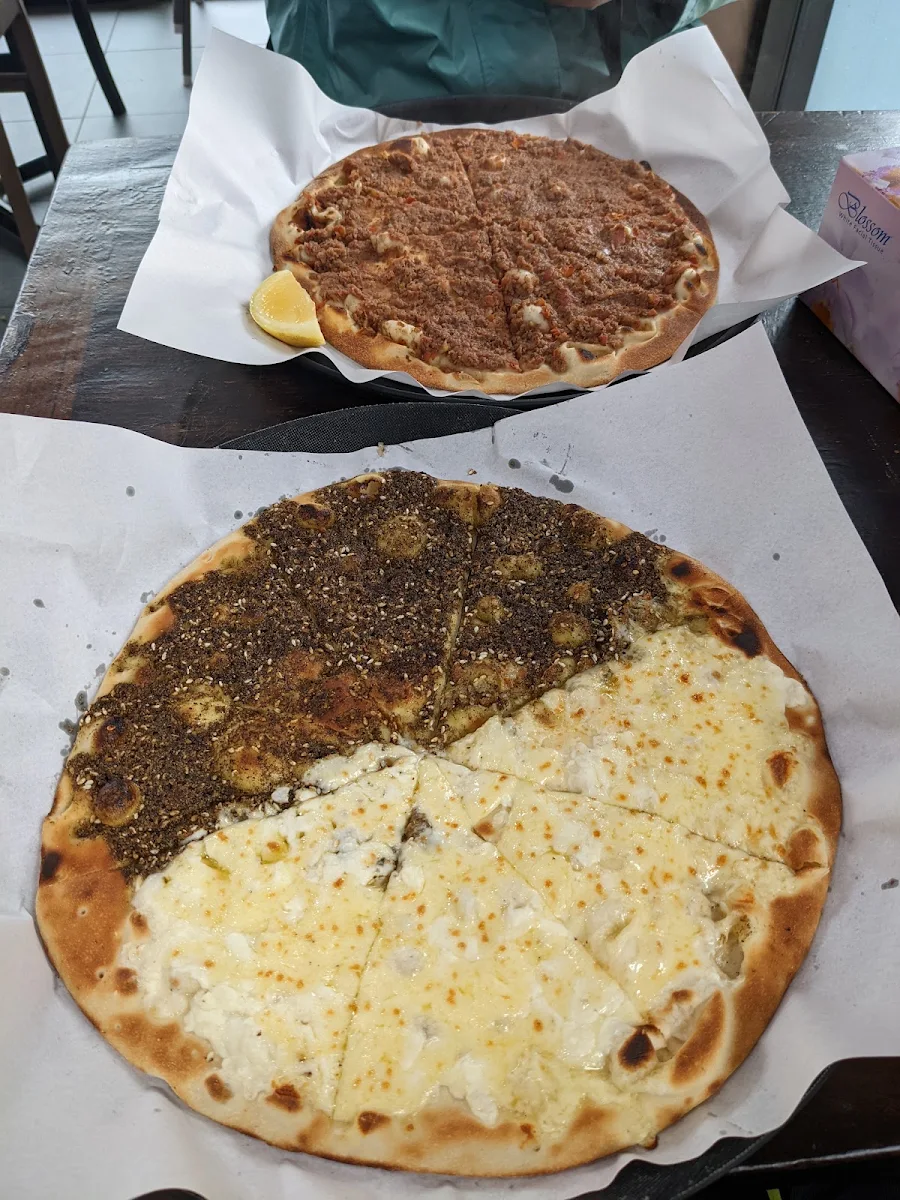 Shanklish with Tomato Onion and Cheese Pizza