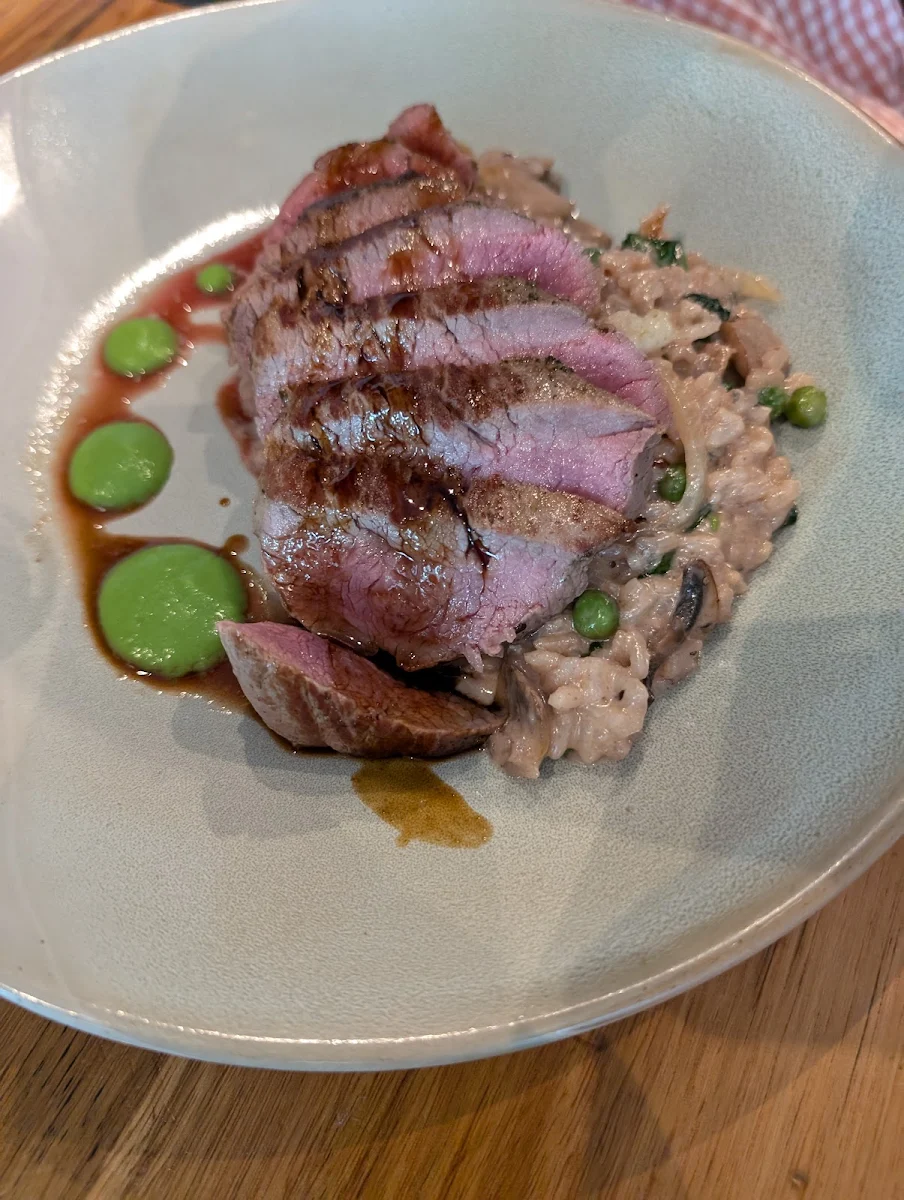 Grilled Lamb with Risotto