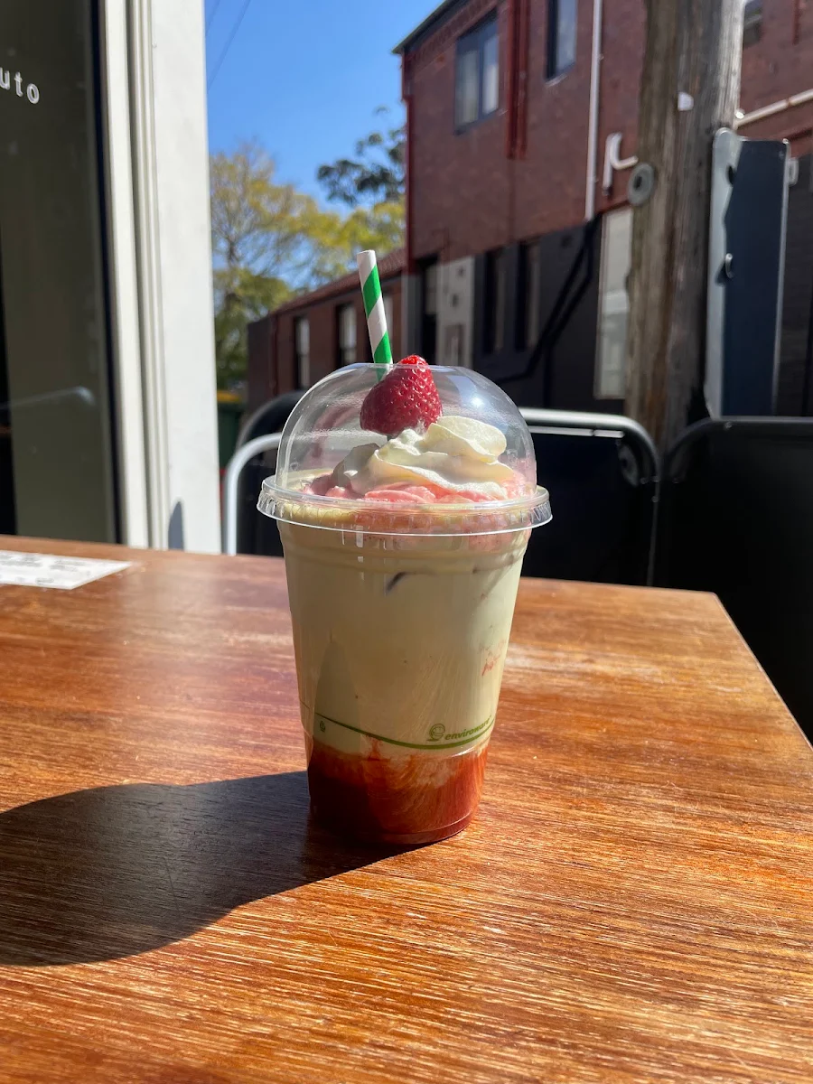 Iced Strawberry Matcha