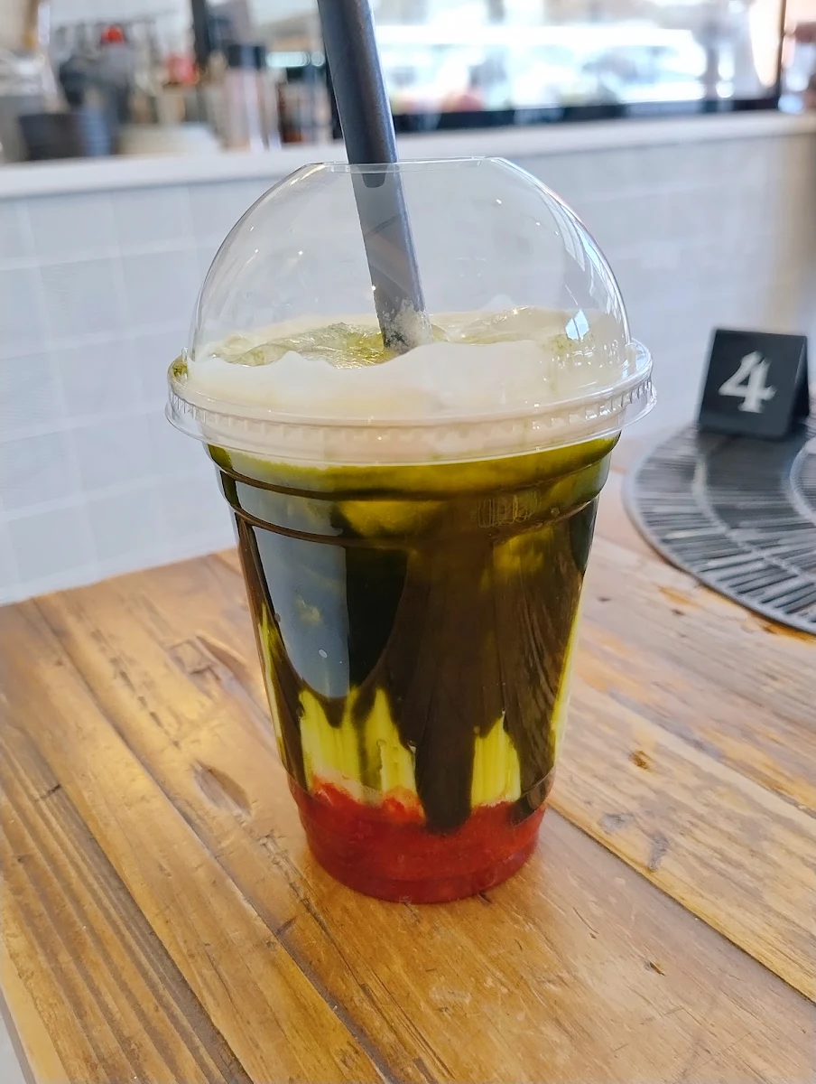 Strawberry Matcha Latte