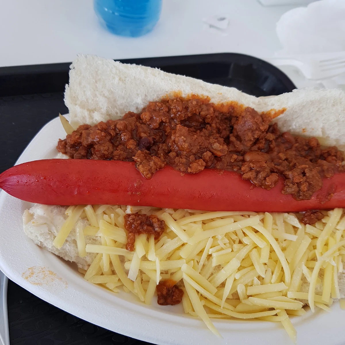 Hot Dog with Chilli Con Carne