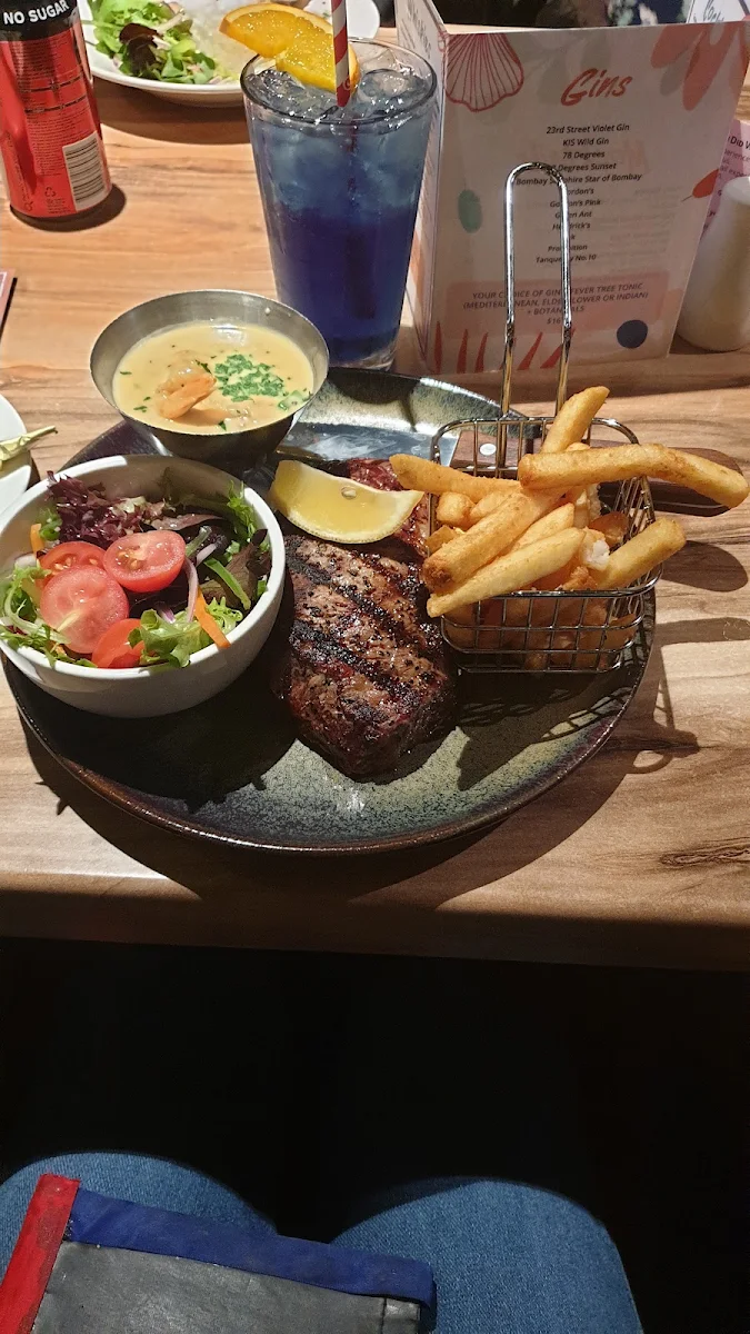 Steak Salad and Chips