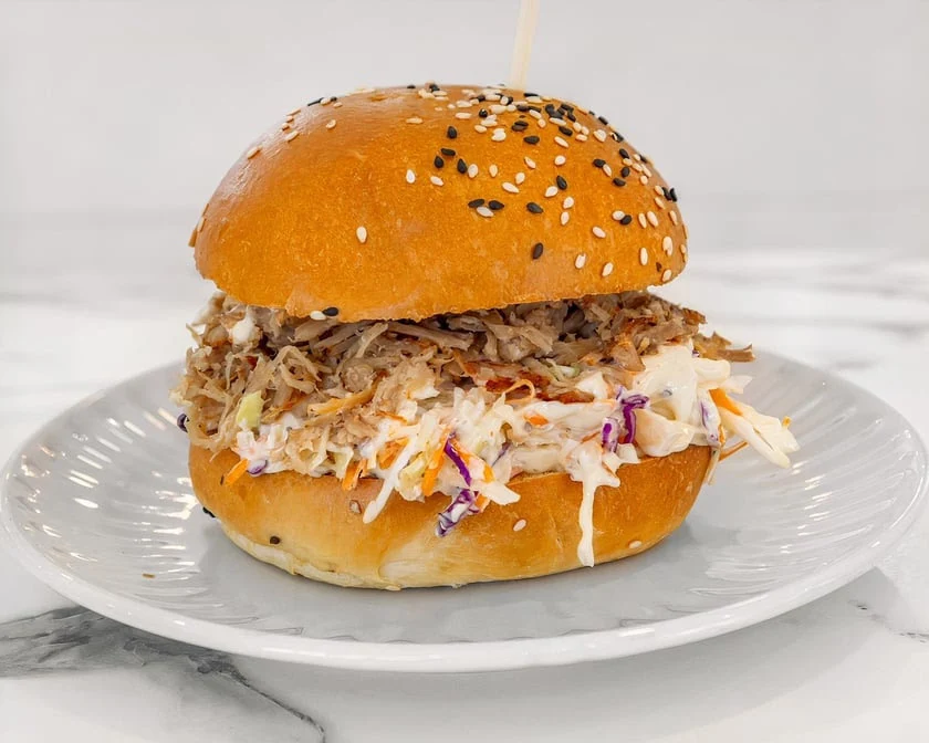 Pulled Pork Burger, Ariel's Wollongong Station