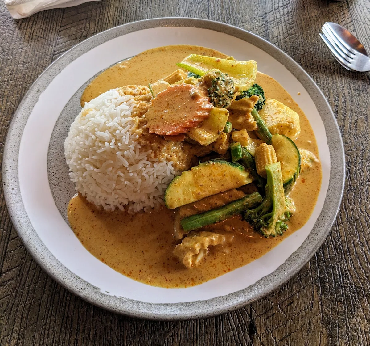 Yellow Curry with Tofu and Vegetables