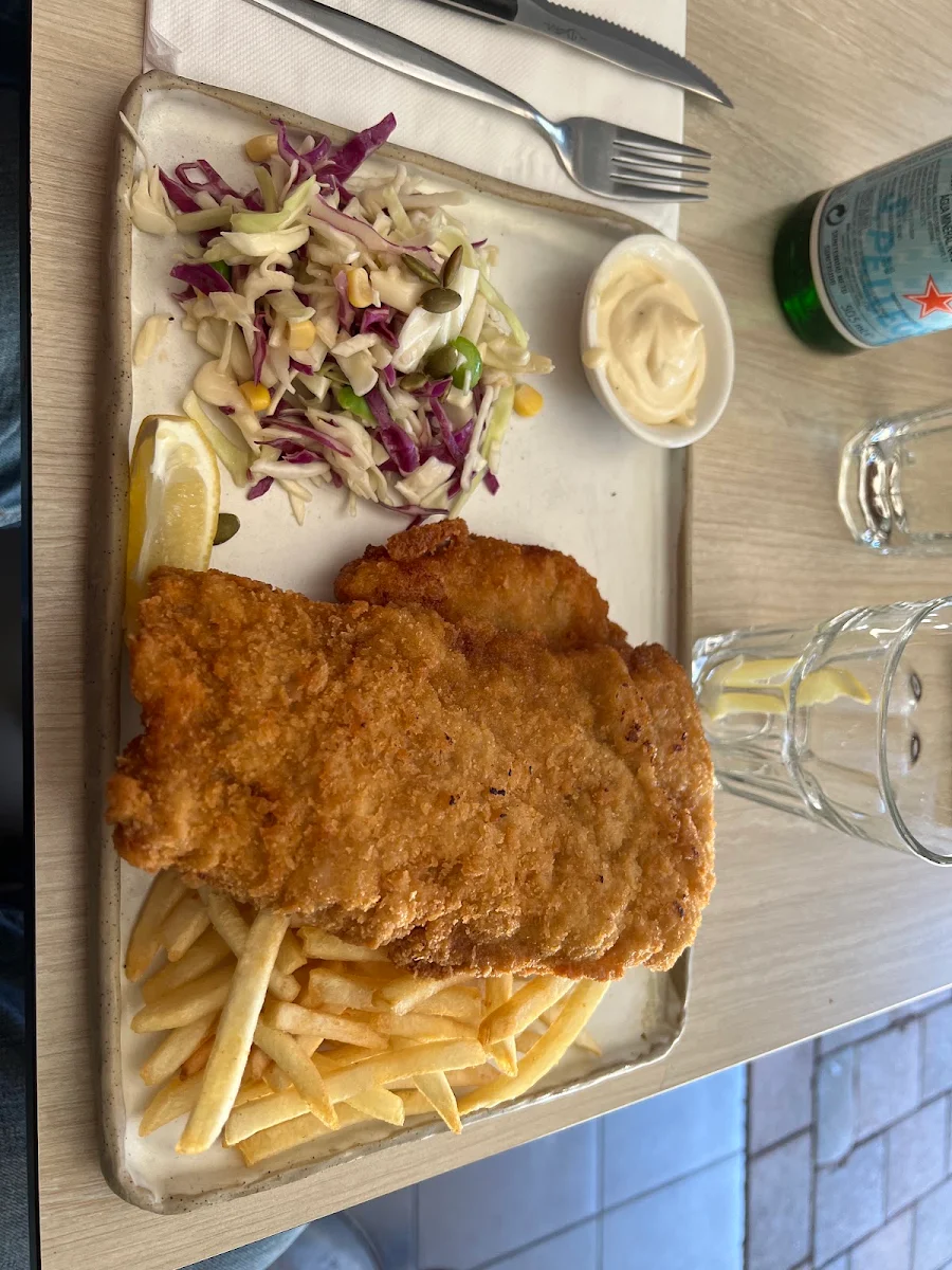 Kids Chicken Schnitzel with Chips
