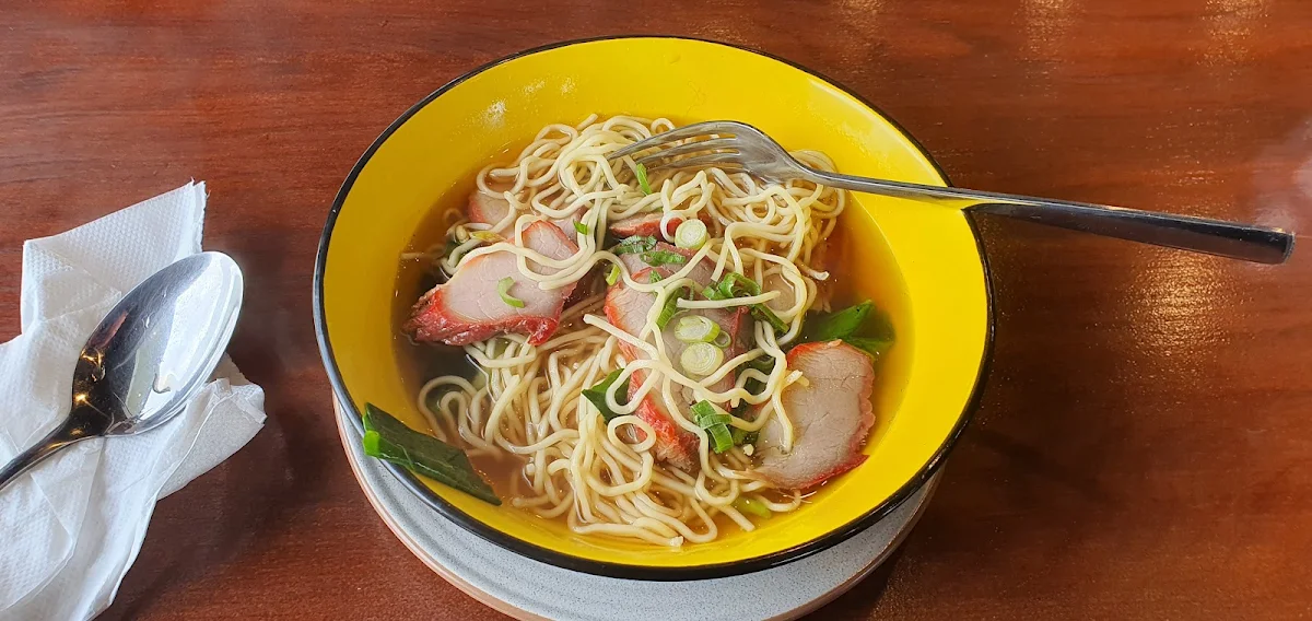 BBQ Pork with Egg Noodles