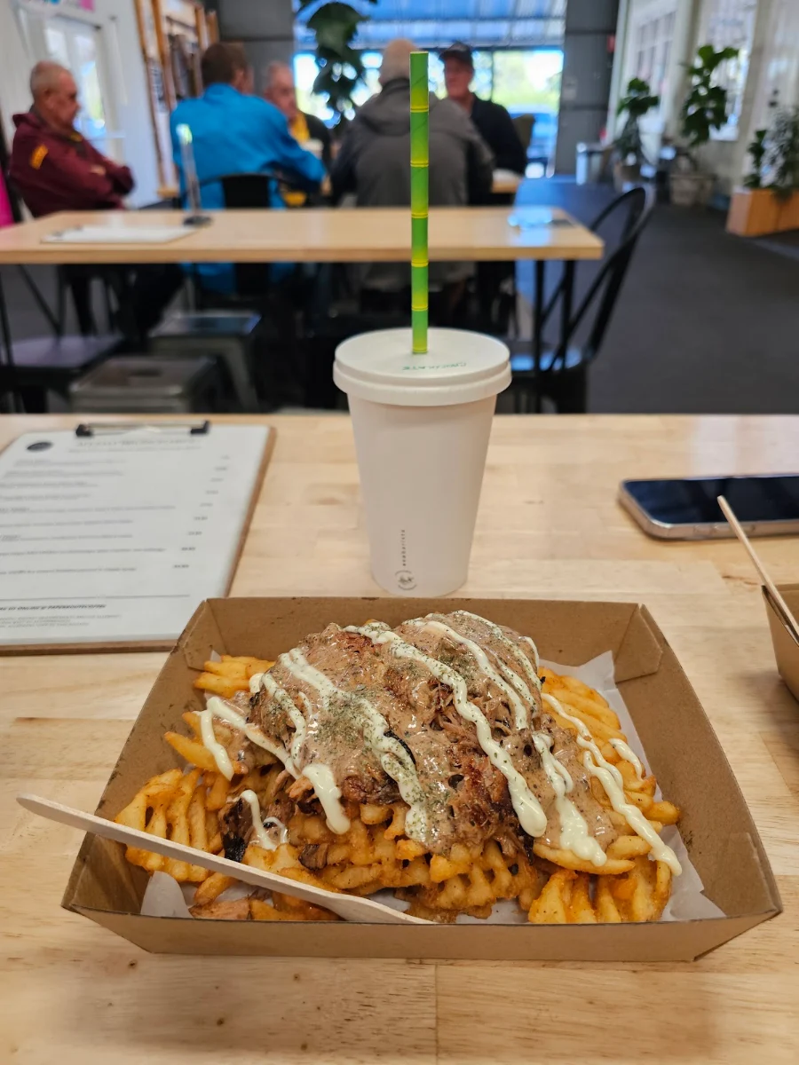 Pulled Pork Chips, Paper Route Coffee