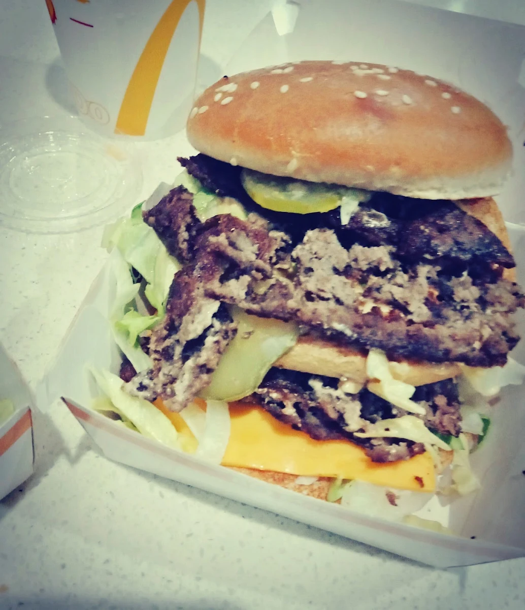 Left over Chopped Patties in a Big Mac Bun