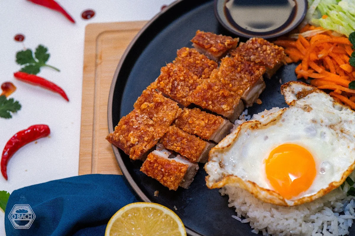 Crispy Pork Belly with Rice