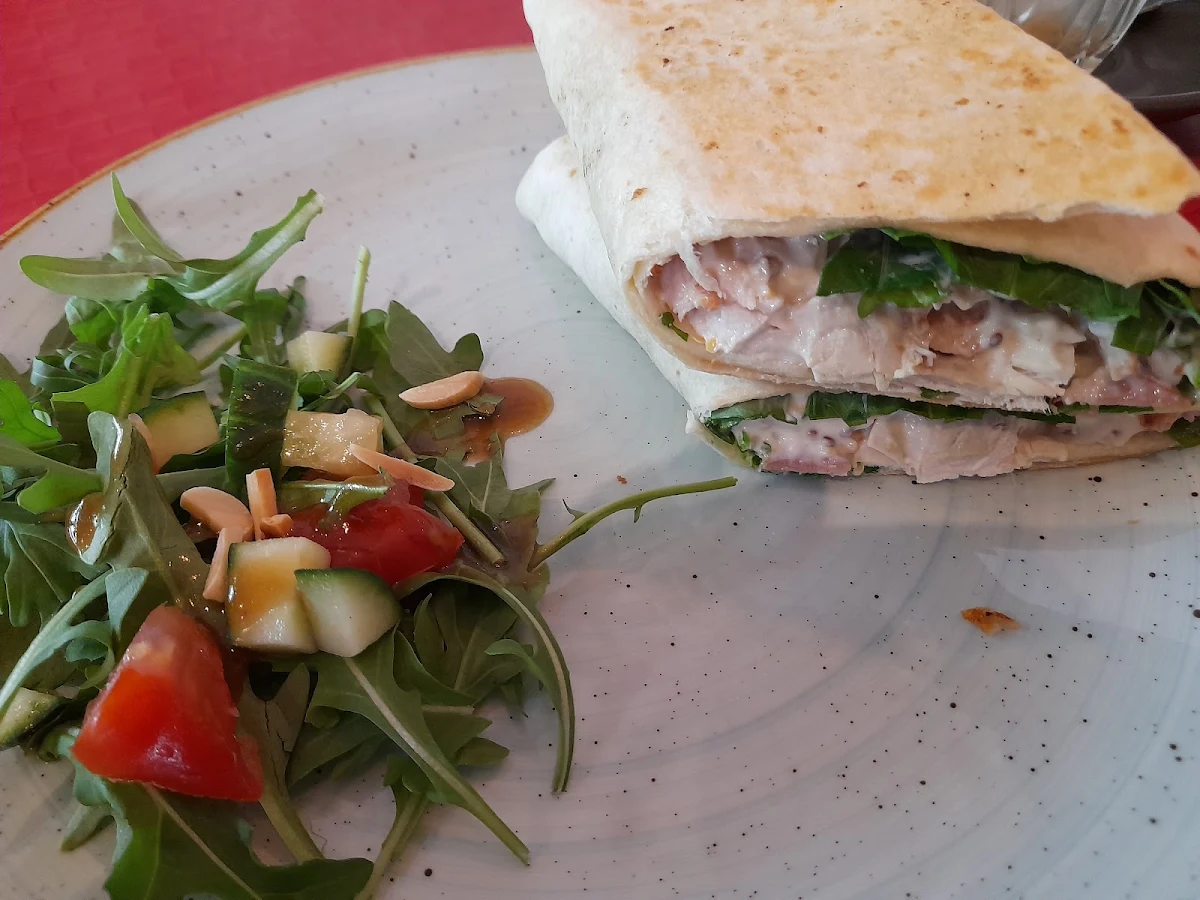Chicken Bacon and Avocado Wrap
