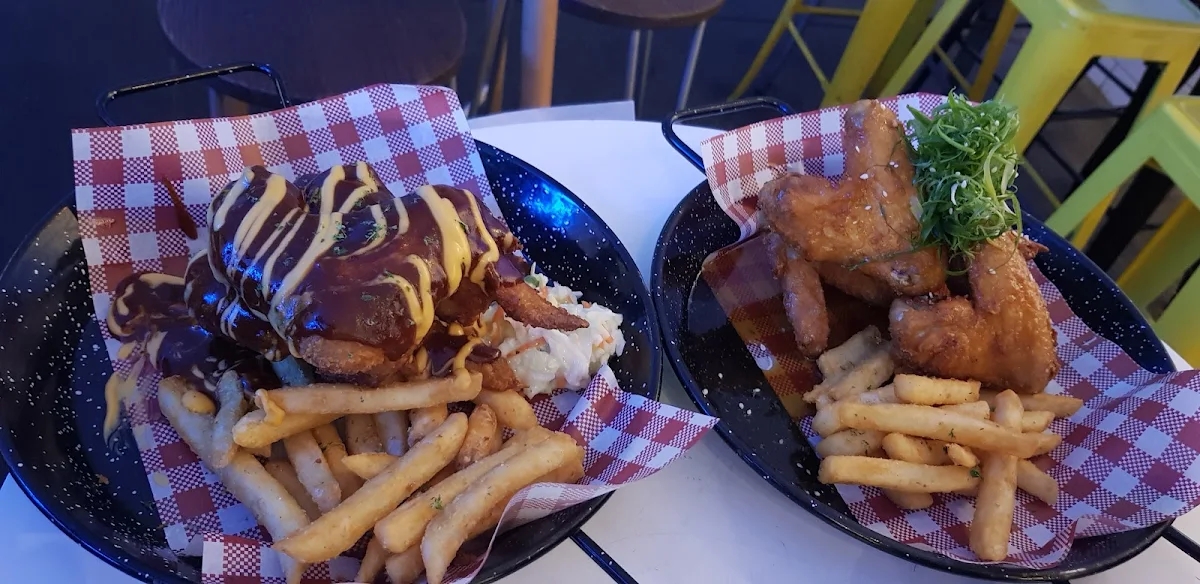 Smokey BBQ & Cheese Chicken & Honey Soy Sesame Chicken