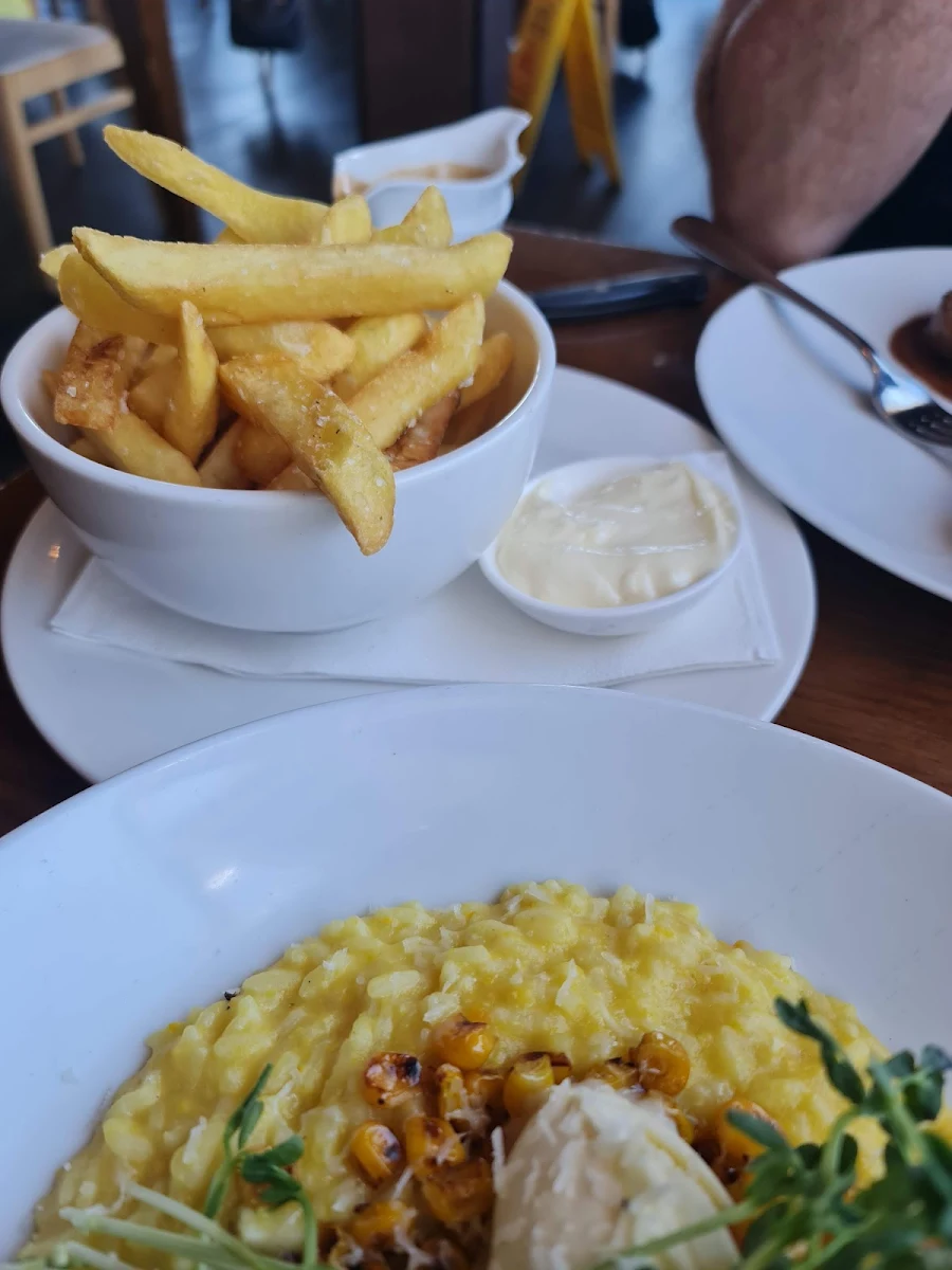 Chips and Risotto, The Boatshed Restaurant