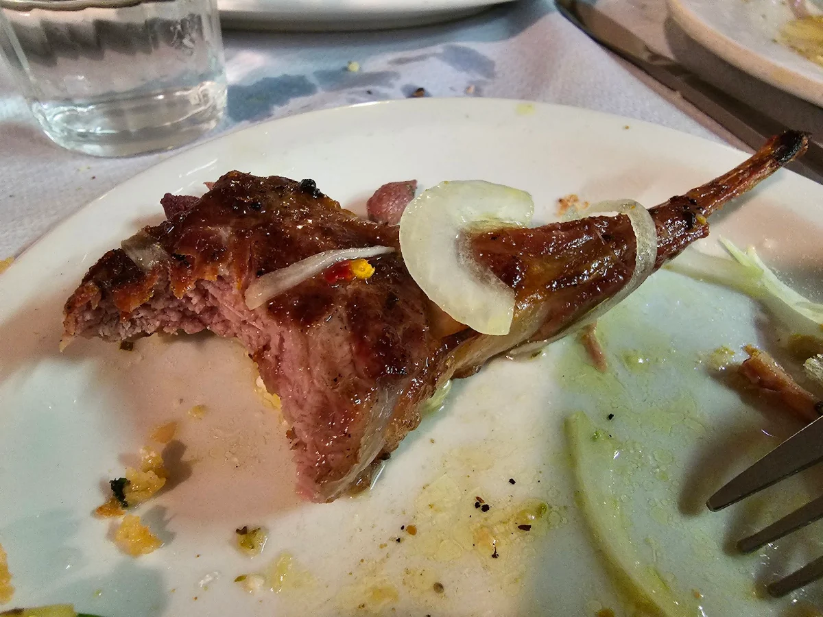Lamb Cutlets, Jim's Greek Tavern