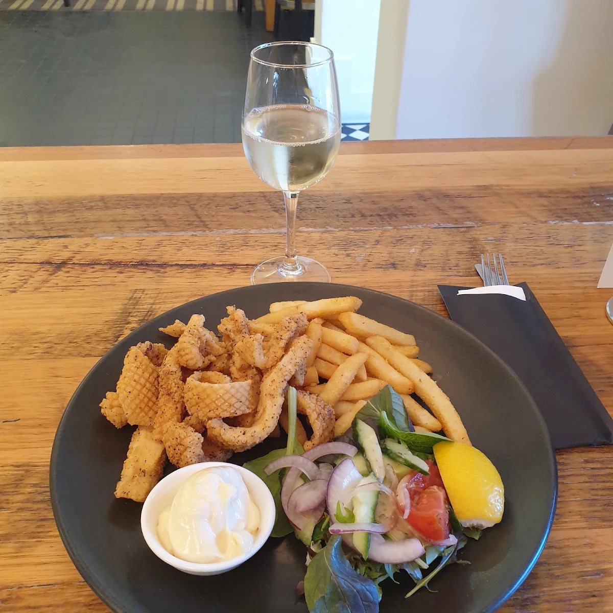 Salt and Pepper Squid, Fasta Pasta