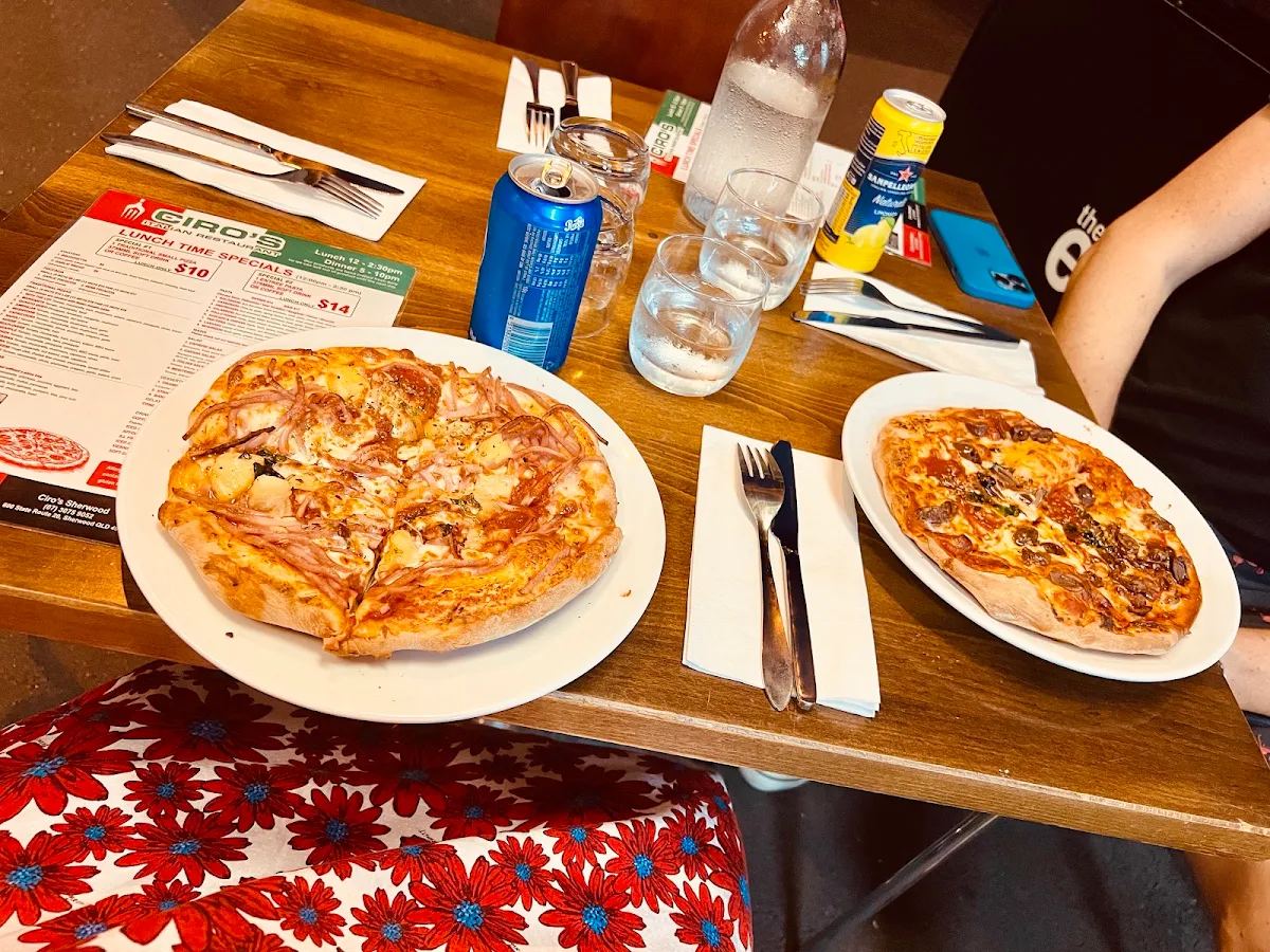 Small Pizzas, Ciro’s Italian Restaurant