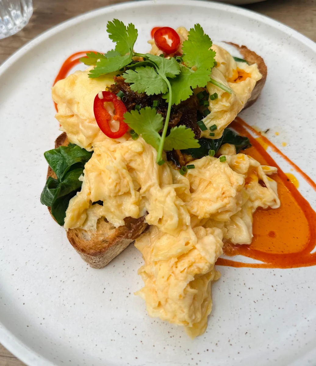 Scrambled Eggs on Toast