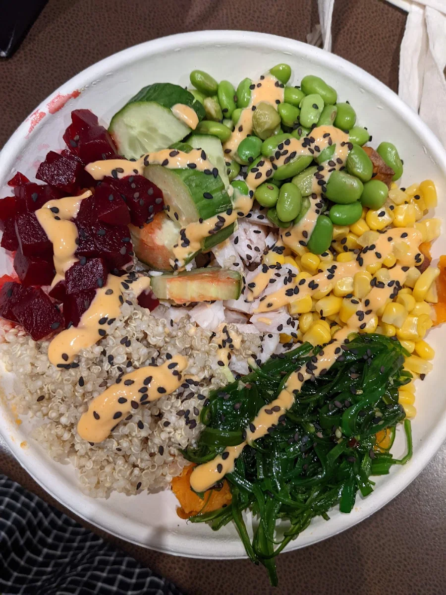Sriracha Chicken Poke Bowl