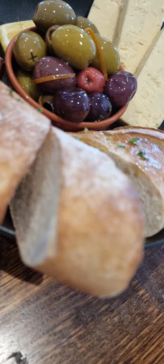 Sour Dough Olive and Cheese Entree