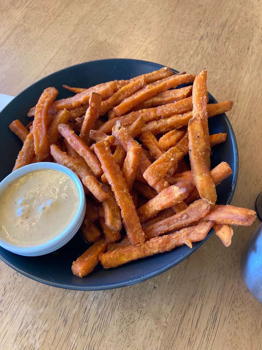 Sweet Potato Chips with Spicy Mayo