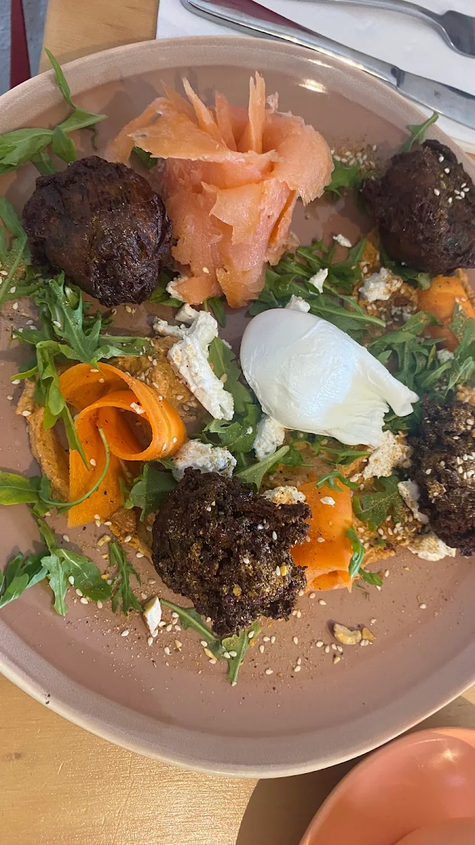 Fritters with Smoked Salmon