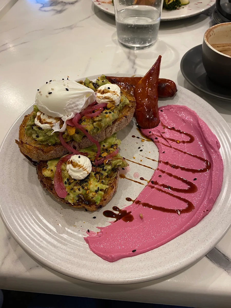 Smashed Avocado, Mooks Cafe