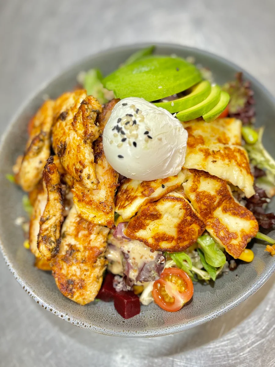 Avocado Haloumi Salad, Garden Terrace Cafe