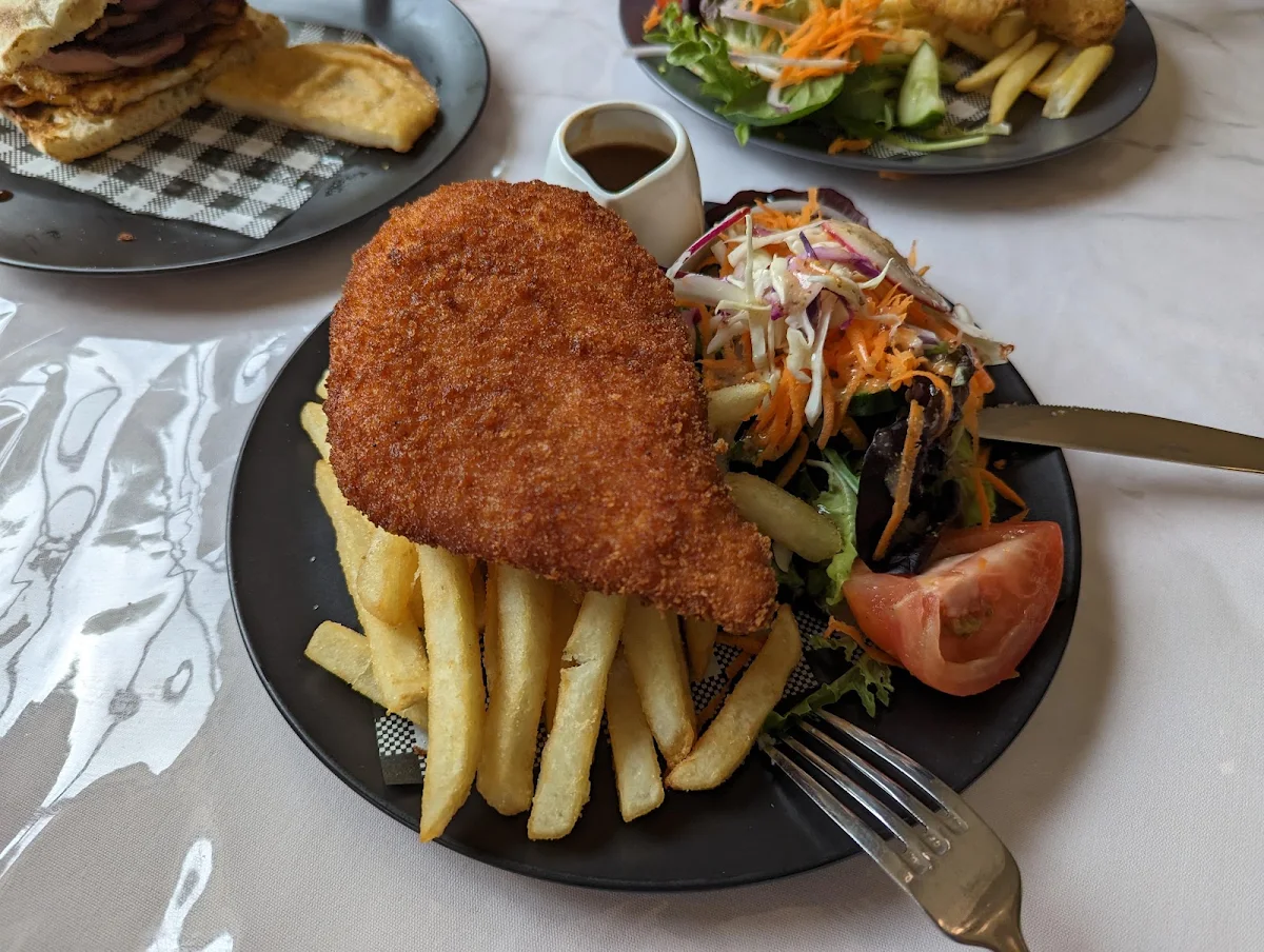 Schnitzel, Garden Terrace Cafe