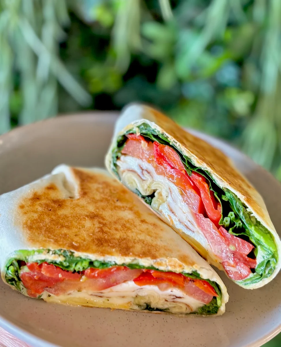 Veggies Haloumi Wrap, Garden Terrace Cafe
