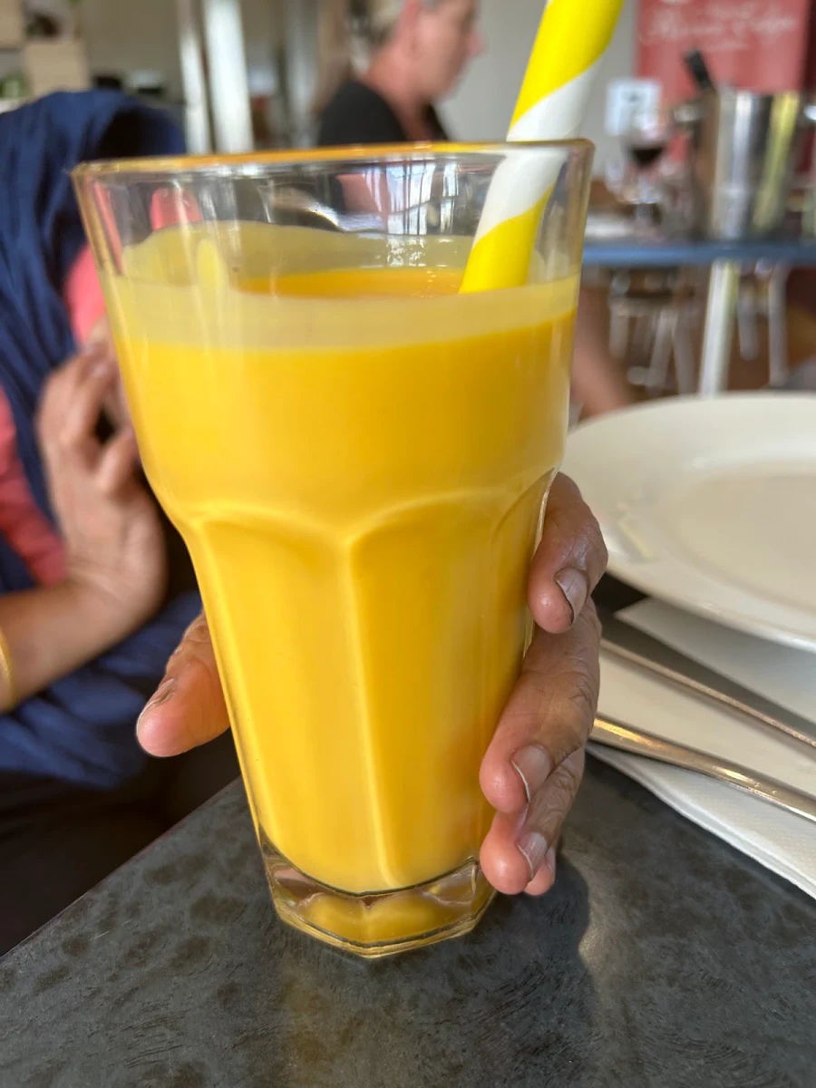 Mango Lassi, New River Edge Indian Cuisine