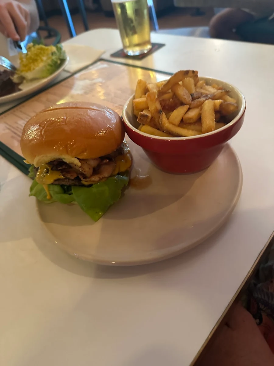 Hawaiian Burger and Fries