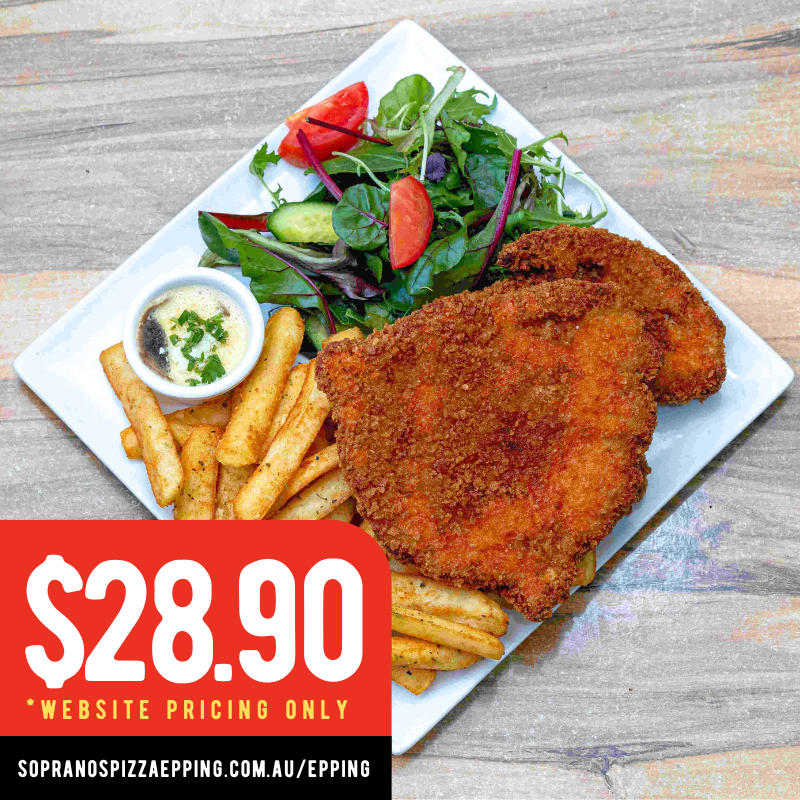 Schnitzel, Soprano's Pizza Wollert
