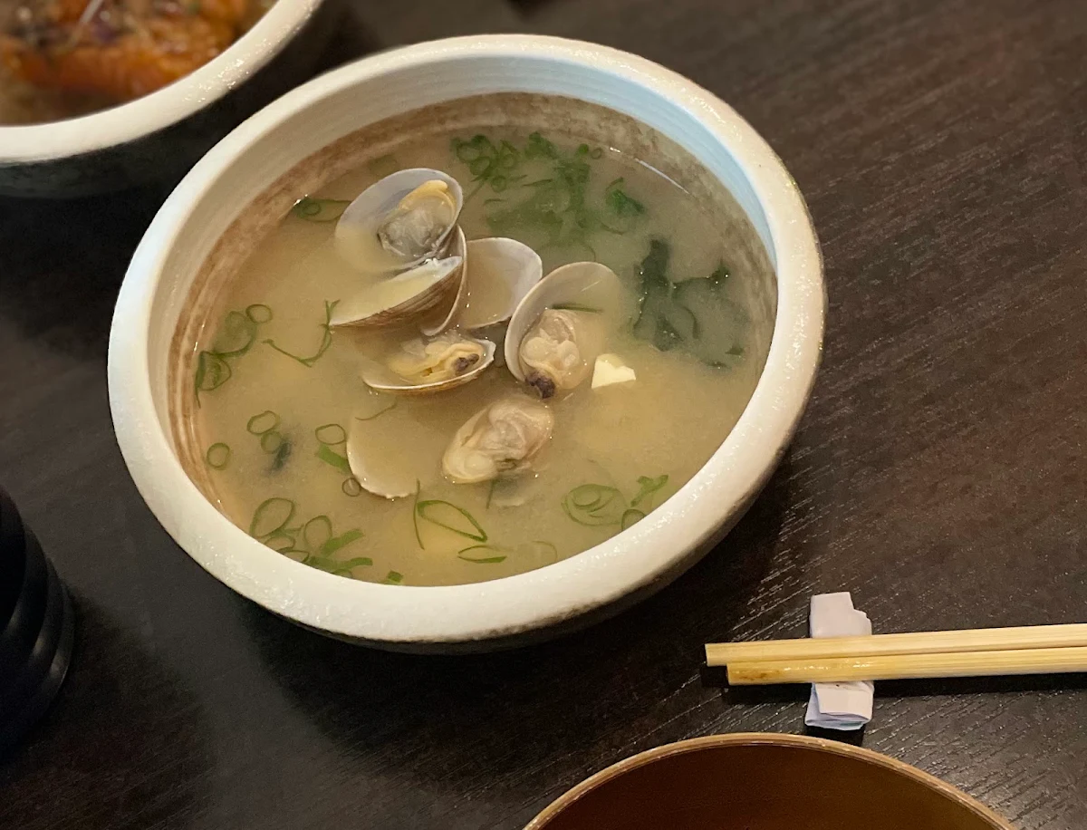 Pippies in Miso Soup