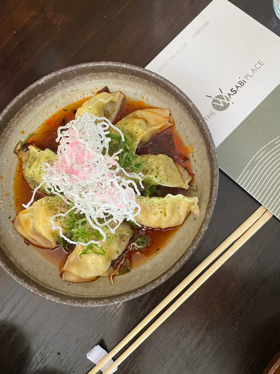 Poached Chicken Gyoza