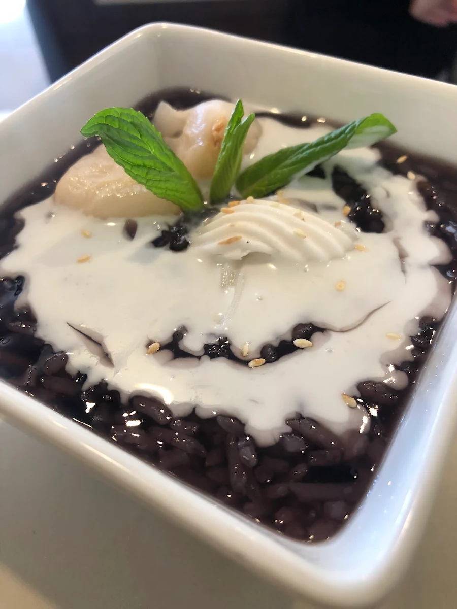 Black Sticky Rice with Coconut Cream