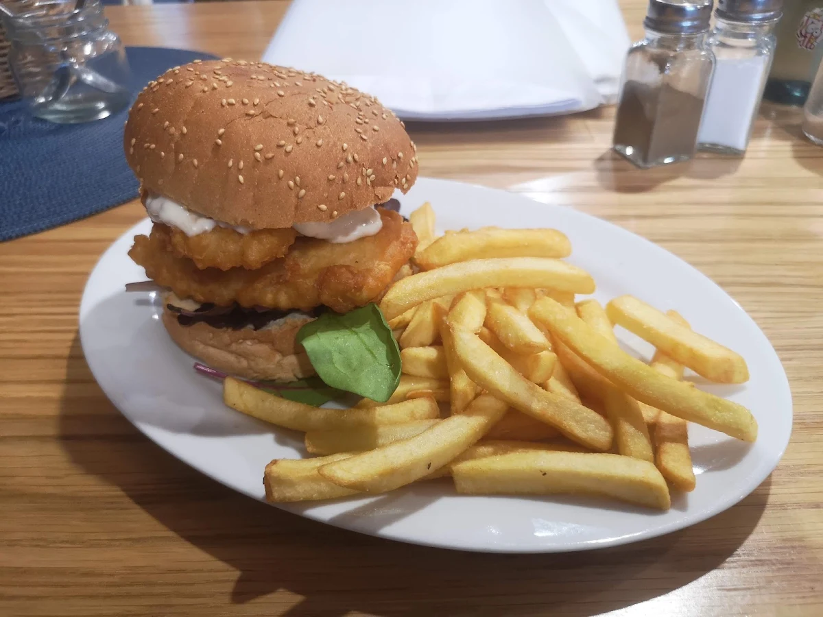 Fish Burger, The Laughing Fox Cafe