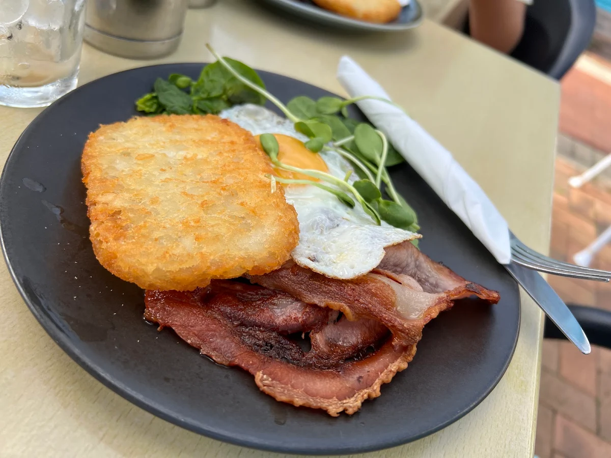 Bacon Eggs and Hash Browns