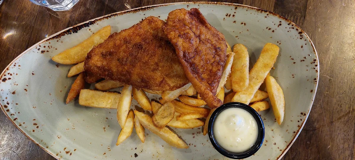 Battered Barramundi and Chips