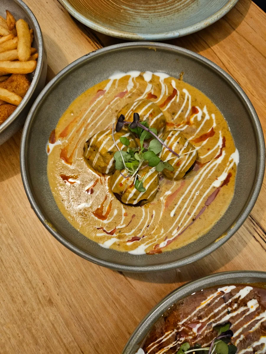 Malai Kofta, Jashn Courtyard / Whiskey Library
