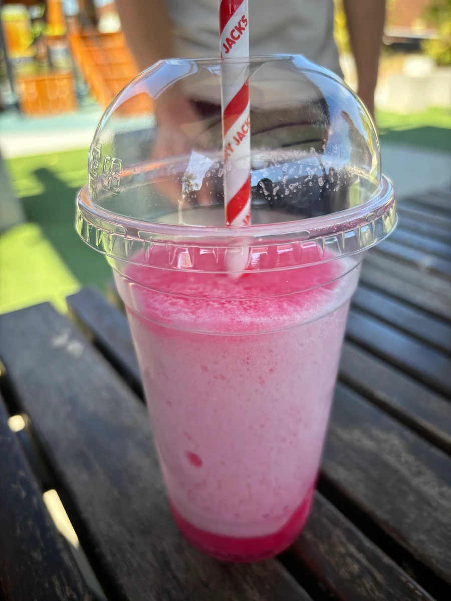 Raspberry Frozen Drink, Hungry Jack's Burgers Scoresby