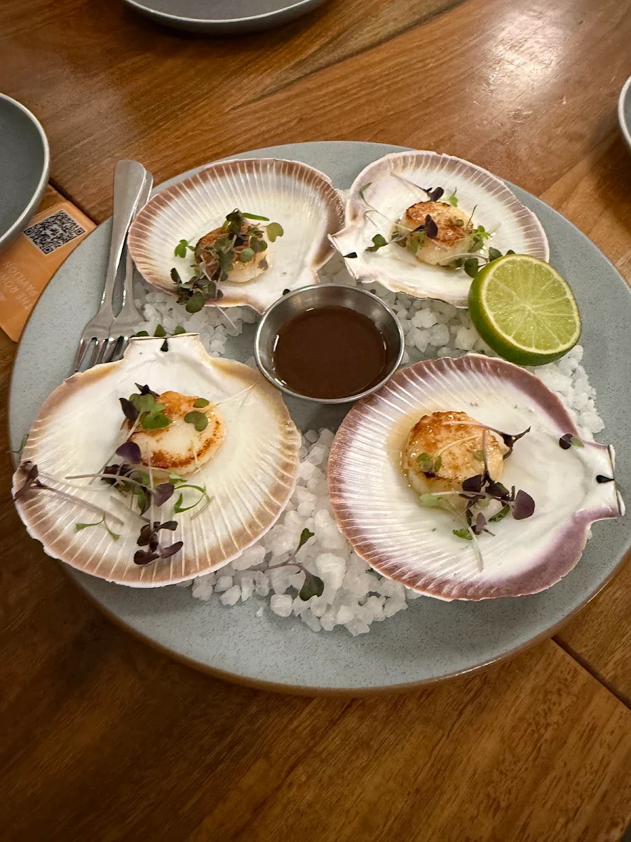 Pan Seared Scallops, The Rowing Pavilion