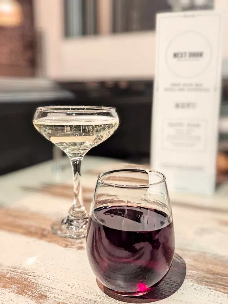 Wine, Next Door CBD Restaurant & Bar