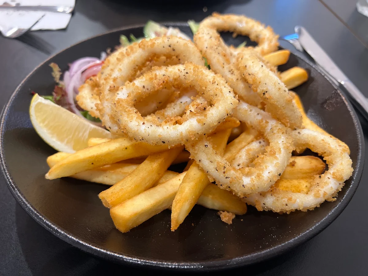 Calamari & Chips, The Coffee Club Cafe- Bacchus Marsh