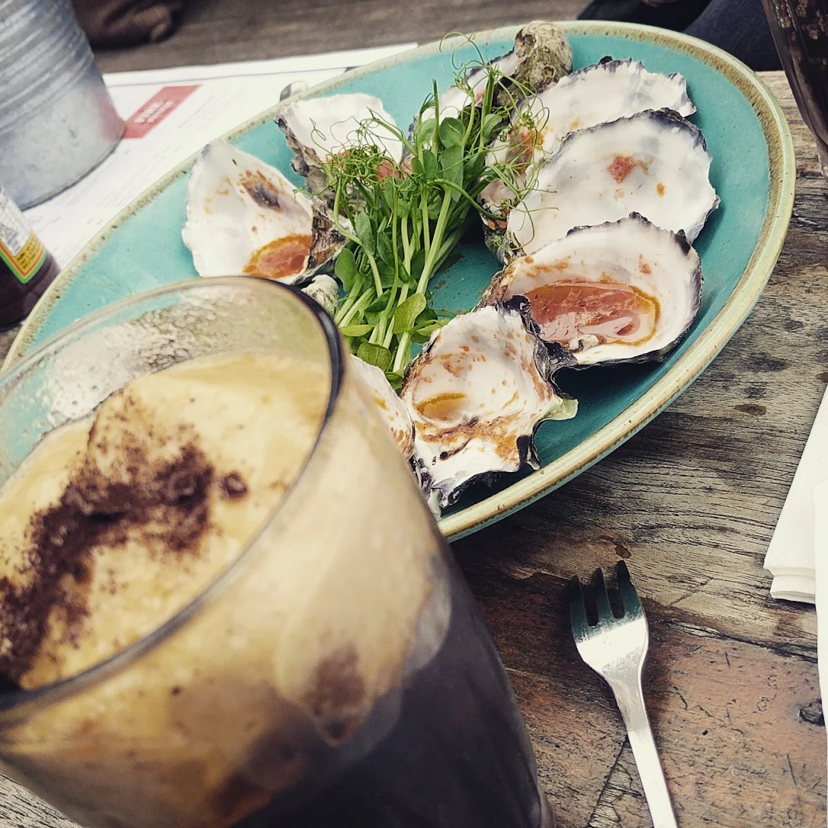 Espresso Highballs and Oysters