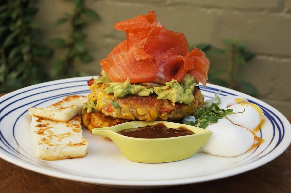 Poachedegg Salmon, Stable Talk Cafe Kensington