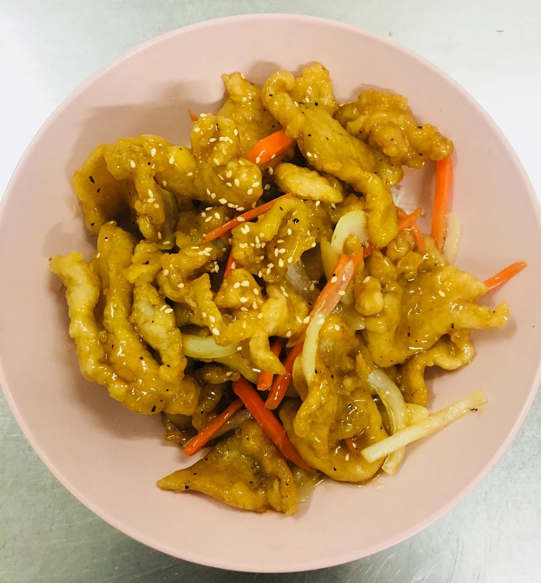 Deep Fried Crispy Chicken Honey Black Pepper Sauce