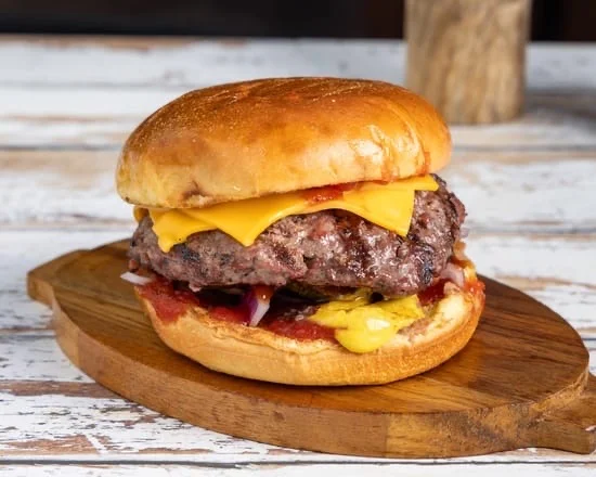Cheeseburger, ABRAS BBQ HOUSE (PEAKHURST)