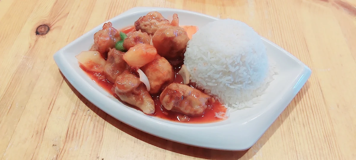 Sweet Sour Pork with Rice