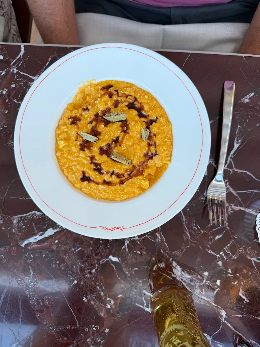Saffron Risotto, Amatrice Rooftop Restaurant