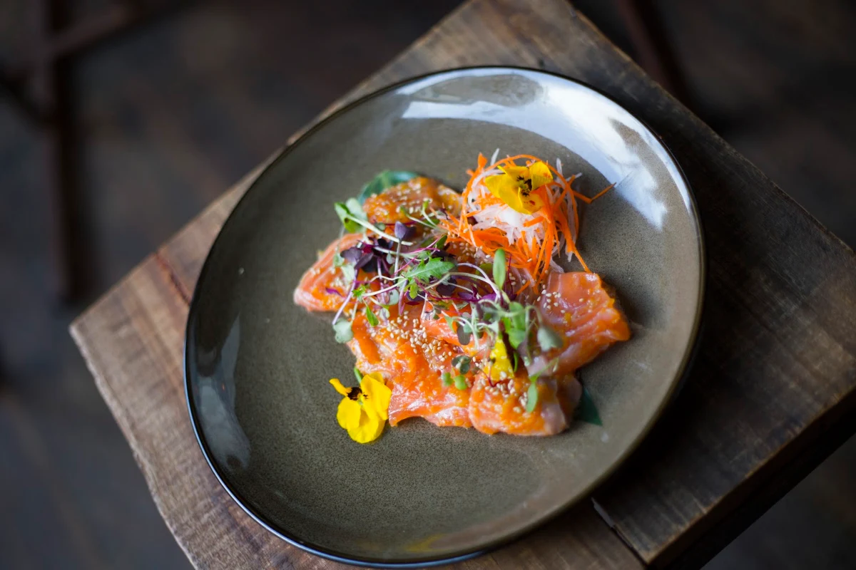 Salmon Sashimi w Chilli Yuzu Sauce